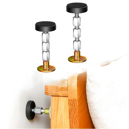 Krisler Adjustable Threaded Bed Frame Anti-Shake Tool, Headboard Stoppers, Bedside Headboards Prevent loosening Anti-Shake Fixer, Easy Install (30-112mm)