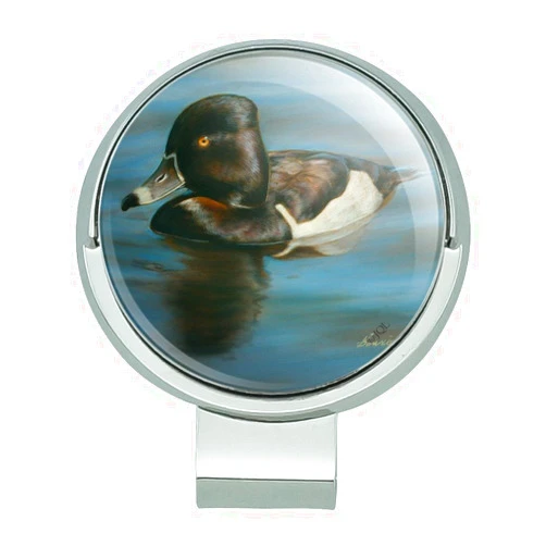 GRAPHICS & MORE Ring-Necked Duck Golf Hat Clip with Magnetic Ball Marker