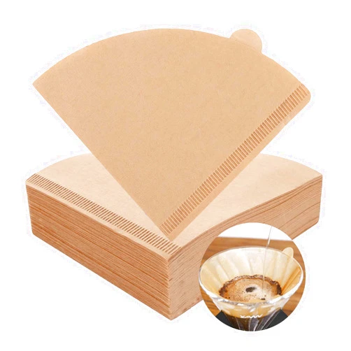 Adove Coffee Filter, Size 02 Cone Coffee Filters Disposable, 100 Count Unbleached Natural Paper Filters 2-4 Cup, 2 Cone For Pour Over and Drip Coffee Maker(100)