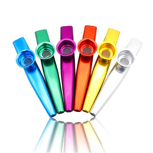 LovesTown Kazoos Musical Instruments,6 PCS Metal Kazoos Flute for Kids Gift Price Party Favor Gift Bag Fillers