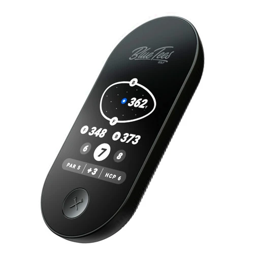 Blue Tees Golf Ringer - Magnetic Golf GPS Handheld, Touch Screen Display, Water Resistant Golf Distance Range Finder, 40,000+ Preloaded Courses, 10+ Hours Battery, Built-in Magnetic Strip