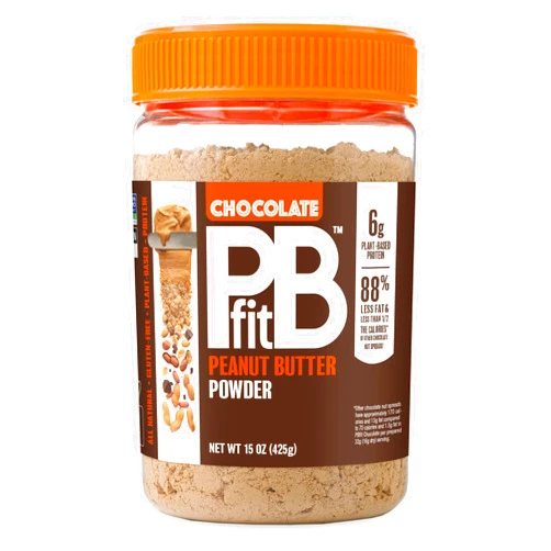 PBfit All-Natural Chocolate Peanut Butter Powder, Extra Chocolatey Powdered Peanut Spread from Real Roasted Pressed Peanuts and Cocoa, 6g of Protein 7% DV (15 ounces)
