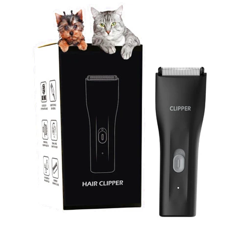 Tileon Dog Grooming Cilppers,Handy & Powerful Pet Electric Hair Trimmer Kits Waterproof Cordless Rechargeable Grooming Shavers for Small Dogs and Cats Black