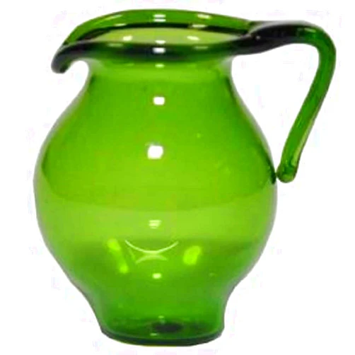 Melody Jane Dolls Houses Dollhouse Glass Green Pitcher Jug Miniature Kitchen Dining Room Accessory