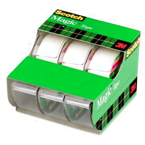 Scotch Magic Tape, Dispensered Rolls, 3/4 x 300 Inches, 6 Pack (3105)