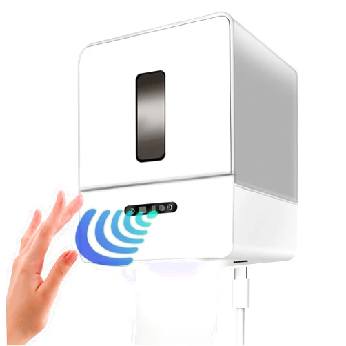 FARVIGOR Automatic Toilet Paper Dispenser with Intelligent Sensor, Rechargeable Wall Mount Toilet Paper Holder with Night Light, 3 Paper Output Lengths, One-Hand Tear and Waterproof & Pet-Proof
