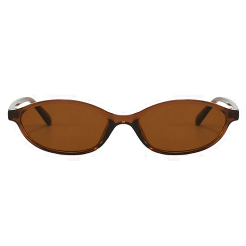 BAODAREN Retro Oval Cat Eye Sunglasses for Women Trendy Small Lightweight Y2k Narrow Sunnies Cateye Frame Shades BS2100