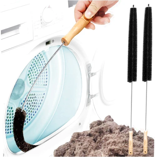 Holikme 2 Pack Dryer Vent Cleaner Kit Clothes Dryer Lint Brush Vent Trap Cleaner Home Essentials Long Flexible Vacuum Brush
