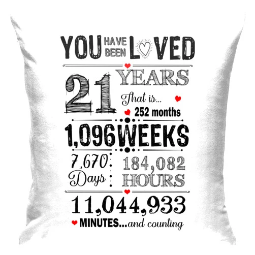 Yiecik 21st Birthday Decorations for Her - 21 Year Old Birthday Gifts,21 Year Old Birthday Gifts for Her,21st Birthday Gifts for Him,Pillow Covers 18X18