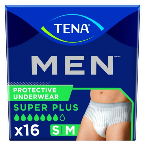 Tena Incontinence Underwear for Men, Protective, Medium/Large, 16 Count