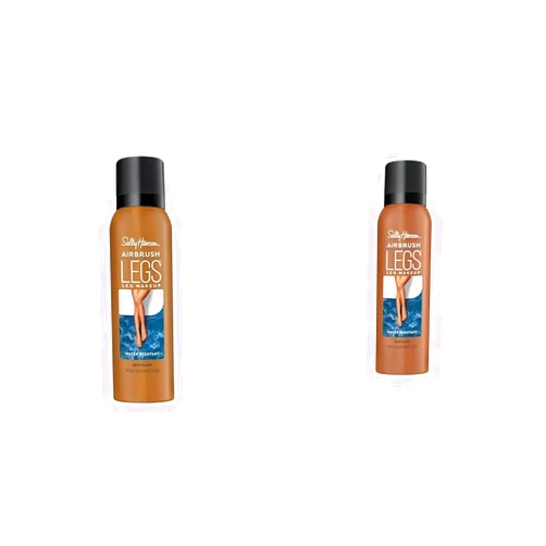 Sally Hansen Airbrush Legs Leg Spray-On Makeup Deep Glow and Tan Glow 4.4 Oz Each