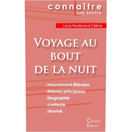 French Edition by Louis-Ferdinand Céline (Author) Fiche de lecture Voyage au bout de la nuit de Louis-Ferdinand Céline (Analyse littéraire de référence et résumé complet) (French Edition)