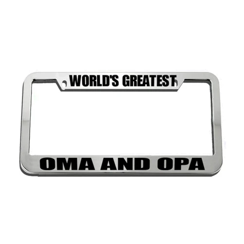 Speedy Pros World's Greatest Oma and Opa License Plate Frame Tag Holder
