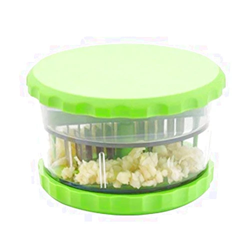 SHRIYA Garlic Crusher Grinder Unbreakable Plastic Multi Crusher Crush Pill Crusher and Grinder Garlic Crusher, Garlic Mincer, and Silicone Garlic Peeler Easy to Clean (Multi color)