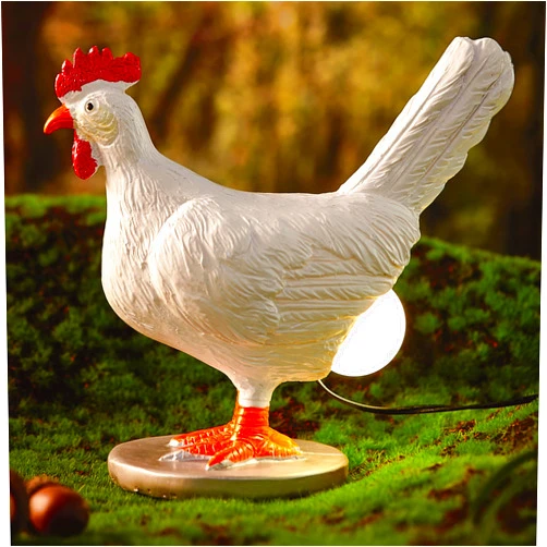BooLai Upgraded Chicken Egg Lamp, 3D Resin Chicken Night Light with USB, Lifelike LED Egg Lamp with Color Gift Box, Easter Birthday Gift for Friends (A), CHICKENLAMP3D