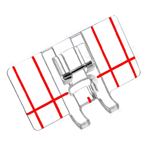 PannySewCraft Top-Load Border Guide Foot - Fits All Low Shank Snap-On Singer, Brother, Babylock, Euro-Pro, Simplicity, White, Janome, Kenmore, Juki, New Home