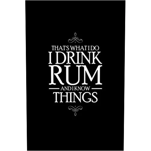 By UAB Kidkis (Author) That's What I Do I Drink Rum And I Know Things: College Ruled Line Paper Blank Journal to Write In - Lined Writing Notebook for Middle School and College Students