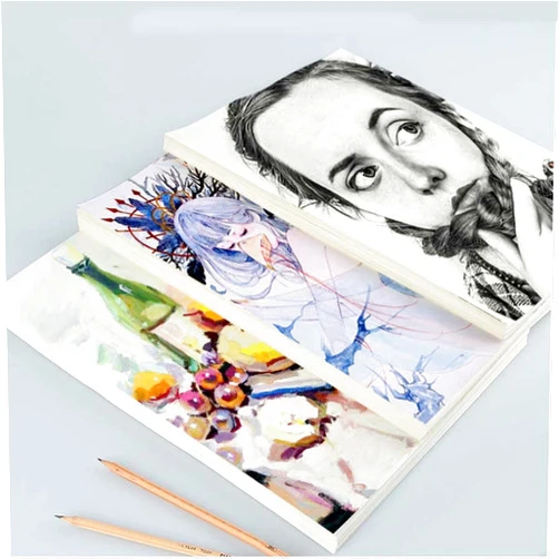 COEAYO 100 Sheets Off White Watercolor Paper 160 GSM Cold Press Water Colour Painting Sheets - Suitable for Beginners to Expert Painters (5 * 7 inch)