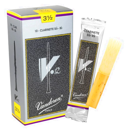 Vandoren CR1935 Bb Clarinet V.12 Reeds Strength 3.5; Box of 10