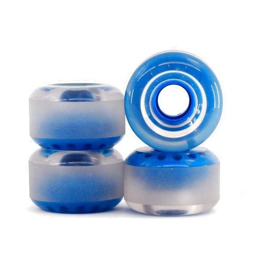 BTFL Outdoor Roller Skate Wheels Blue – 4-Pack of 38mm x 62mm 80A | Flow Recreational Roller Skate Wheels for Park Ramps Street Bowls Outdoor Quad Skating