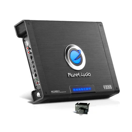 Planet Audio AC1600.4 Anarchy Series 4 Channel Class A/B Car Amplifier - 1600 High Output, High/Low Pass Crossover, Hook up to Subwoofer for Bass