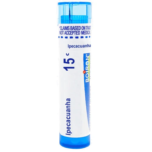 Boiron Ipecacuanha 15C for Nausea & Vomiting with Hypersalivation - 80 Pellets