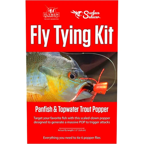 Hareline Flymen Fishing Company Panfish & Topwater Trout Popper Fly Tying Kit