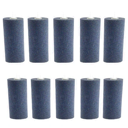 AQUANEAT 4x2 inch Aquarium Air Stones 10pcs, Aerator Diffuser,Air Stones for Aquariums,Fish Tanks,Pond and Hydroponics