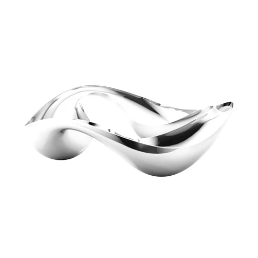 Georg Jensen Cobra Triple Snack Bowl, Stainless Steel