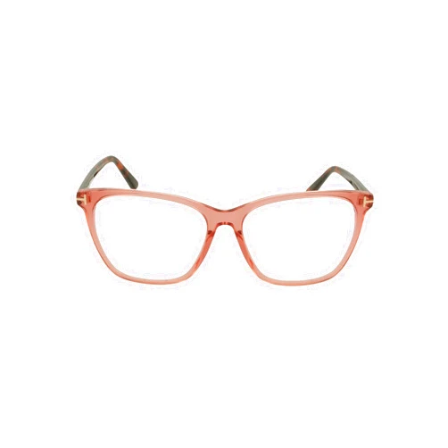 Tom Ford Eyeglasses Tom Ford FT 5762 -B 074 Shiny Transp Coral, Pink Grapefruit Havana,