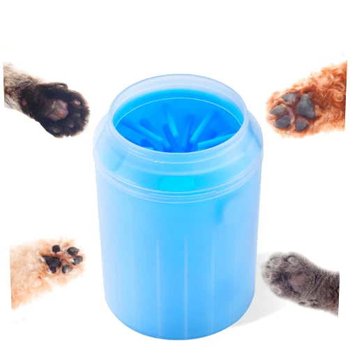 MYHFL-pet Foot Cup/Portable Dog Paw Washer/Paw Cleaner (Medium, Blue)