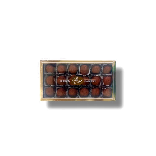 Bergen Marzipan Chocolate Marzipan 18 piece Gift Box 8oz by Bergen Marzipan