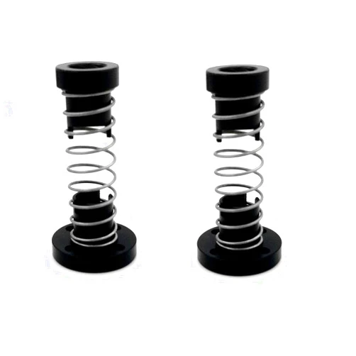 POLISI3D 2-Pack TR8x4 T8 POM Anti Backlash Nuts for Ender 5 / Pro/Plus 3D Printer, Pitch 2mm Lead 4mm Acme Threaded Rod Eliminate The Gap Spring (4mm Lead of Thread)