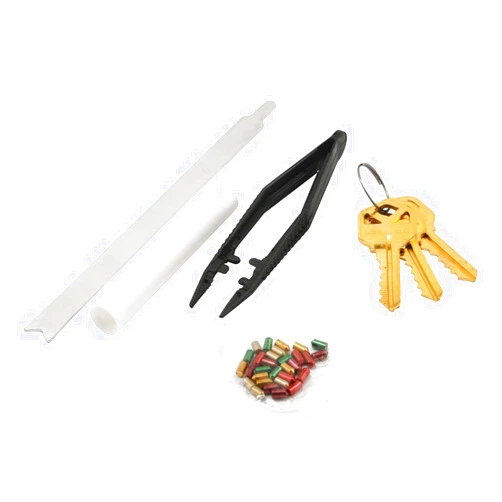 Prime-Line E 2400 Re-Keying Kit – Re-Key a Lock Kit with Pre-Cut Keys for Rekeying all your Locks to One Key, For Kwikset Brand Locks, 5-Pin Style Locks (1 Kit)