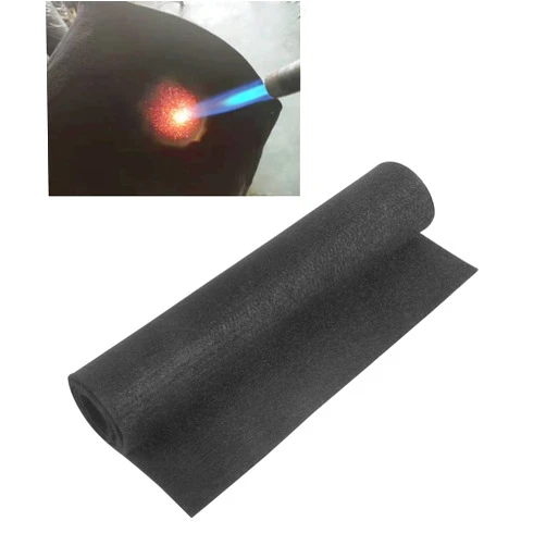 Bylikeho 12x26inch Welding Blanket,Fireproof Blanket,Car Accessories Retardant Fabric Carbon Felt Thickened Flame Retardant Protective Mat,Up to 1800°F Heat Resistant Insulation Pad for Car Camp