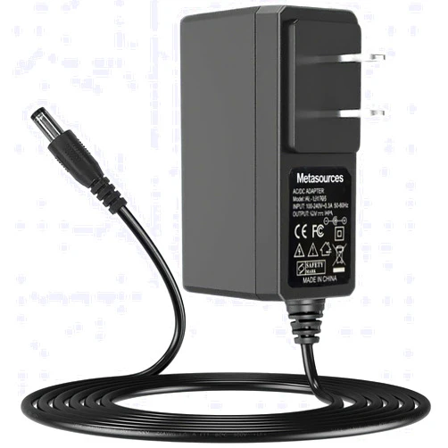 Metasources (Barrel Tip) 12V AC/DC Adapter Compatible with Pet Zone 1550012613 1550012757 1400013324 Smart Scoop Automatic Cat Litter Box LitterBox 11342034 12VDC 1A Power Supply