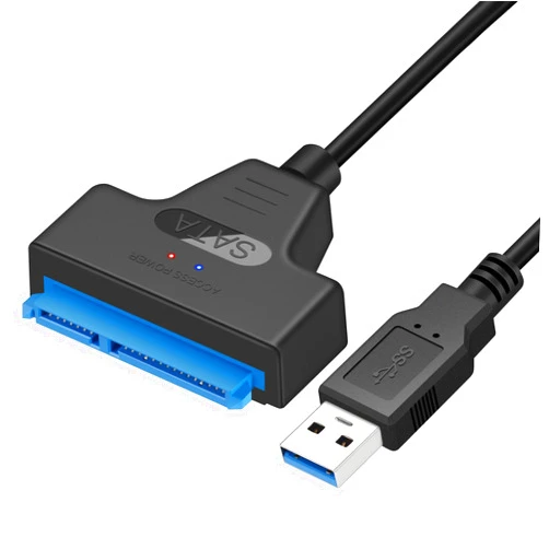 EYOOLD SATA to USB 3.0 Adapter Cable for 2.5 inch Hard Drive HDD/SSD Data Transfer, External Hard Drive Converter Support UASP (Black)