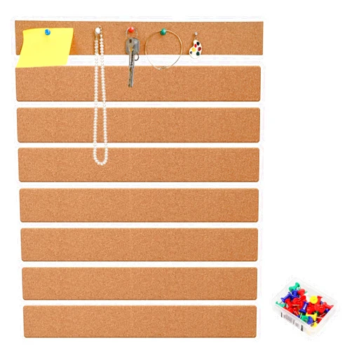 Corpuwn 8 pcs Cork Board Strips,1/2