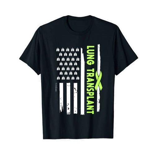 Lung Transplant Design Organ Donor Awareness American Lung Transplant Survivor Pulmonary Transplantation T-Shirt