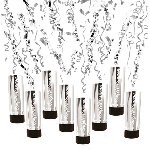 KDPATFAV Party Confetti for Wedding Birthday Graduation Baby Shower Anniversary Christmas New Year's Kids Fun Party Supplies Decorations and Favors (Silver 2)
