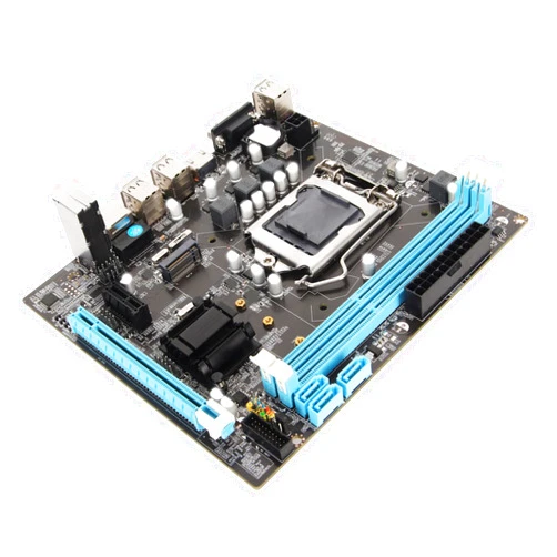 Dpofirs Desktop Motherboard, LGA 1155 CPU 2nd Gen Slot Dual Channel DDR3 Motherboard with 3 Phase Power, HD VGA Ouput, Micro ATX Motherboard for Gaming