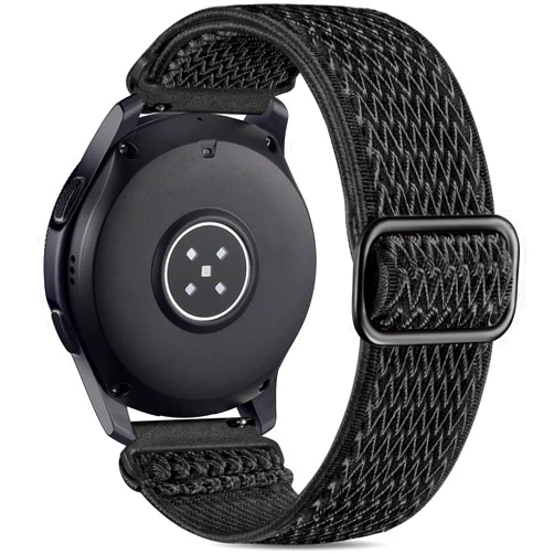 Easuny 22mm Watch Bands Compatible for Samsung Galaxy Watch 3 45mm Band/Galaxy Watch 46mm/Gear S3 Frontier, Stretchy Adjustable Elastic Nylon Woven Loop Wristband for Men Women