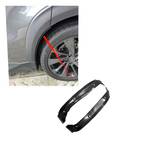 ZQBJRIDV Compatible for Edge Endura CD539 MK2 2015~2022 2021 Car Mud Flap Special Rear Door Rear Wheel Fender Modification Mudguard Accessories(Black)