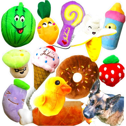 Jalousie 12 Pack Plush Animal Dog Toy Dog Squeaky Toys Cute Pet Plush Toys Stuffed Puppy Chew Toys for Small Medium Dog Puppy Pets - Bulk Dog Toys (12 Pack Cute)