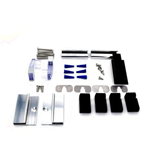Basco ECPPCLC51SV Classic semi-frameless sliding shower door parts, Chrome
