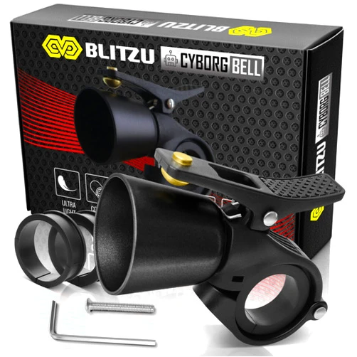 BLITZU Bike Bell Classic Bicycle Bell for Kids and Adults Road Bike, Mountain Bike. Loud Crisp Clear Sound. Bike Accessories, Fit for 0.87-1.25in/22.2-31.8mm Handlebars.