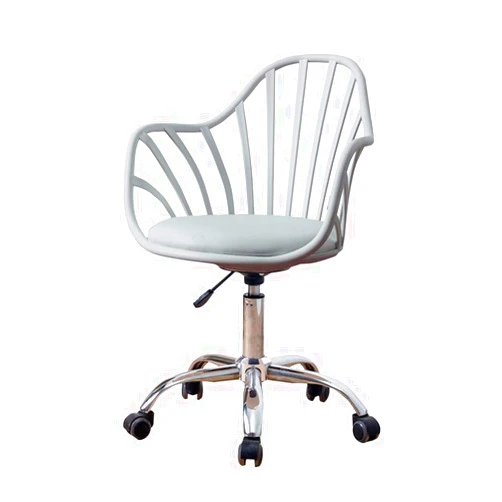 ZZHZY Swivel Chair, Hollow Backrest Computer Chair Home Rotating Chair Simple Black/White Mobile Lifting Office Swivel Chair Bar Chair, 3 Colors Task Chair (Color : Gray)