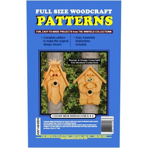 The Winfield Collection Cedar Men Birdhouses 2 Woodworking Project Plan