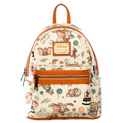 Loungefly x Disney Dumbo Vintage Mini Backpack (One Size, Multicolored)