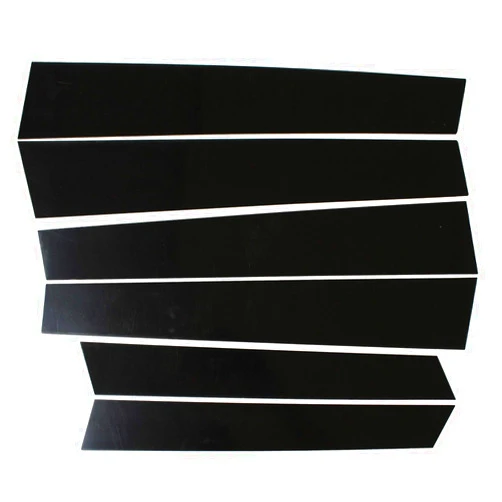 NewYall 6Pcs Black Exterior Door Pillar Posts Cover Trim Stickers for Honda CR-V 2007-2011 Anti Scratch Side Window B Pillar Molding